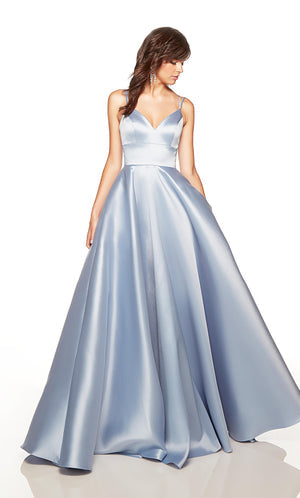 UNK-1754. Long, Sweetheart Neckline, A-line image 5