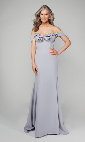 UNK-7062. Long, Off The Shoulder, Mermaid, Closed Back image 4