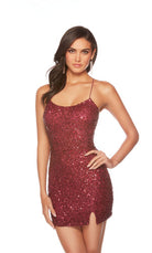 UNK-84002. Short, Scooped Neckline, Straight image 14
