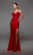 UNK-1778. Long, Sweetheart Neckline, Fit N Flare image 0