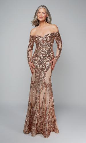 UNK-27544. Long Sexy Dresses, Off The Shoulder, Fit N Flare image 11