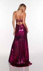 UNK-61430. Long, Cowl Neck, Straight, Lace Up Back image 3