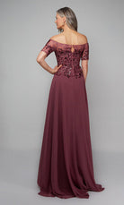 UNK-27566. Long, Off The Shoulder, A-line, Closed Back image 1