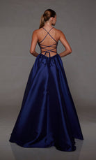 UNK-1784. Long, Scooped Neckline, Ballgown image 1