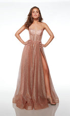 UNK-61600. Long, Plunging Neckline, A-line image 6