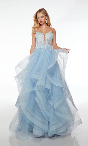 UNK-61543. Long, Plunging Neckline, Ballgown image 0