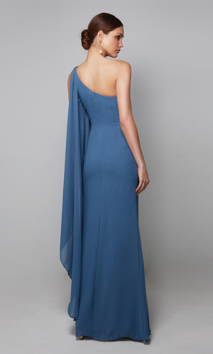 UNK-27603. Long, One Shoulder, Straight, Closed Back image 3