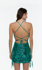 UNK-4551. Short, Plunging Neckline, Straight image 4