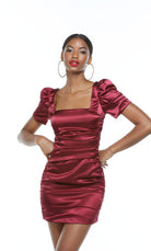 UNK-4567. Short, Square Neckline, Straight, Closed Back image 0