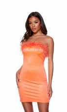 UNK-4723. Short, Strapless, Straight, Closed Back image 3