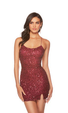 UNK-84002. Short, Scooped Neckline, Straight image 16