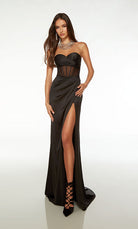 UNK-61703. Long, Sweetheart Neckline, Straight image 2