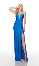 UNK-61451. Long, Plunging Neckline, Straight image 0