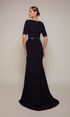 UNK-27679. Long, Scoop Neck, Straight, Closed Back image 1
