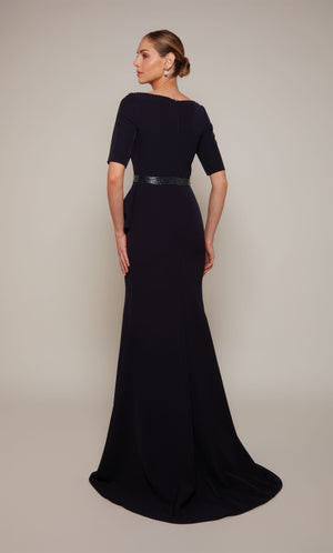 UNK-27679. Long, Scoop Neck, Straight, Closed Back image 1
