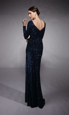 UNK-27741. Long, V-neck, Straight, V Shaped Back image 3