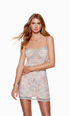 UNK-4665. Short, Scoop Neck, Straight, Strappy Back image 7