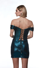 UNK-4844. Short, Off The Shoulder, Straight image 11
