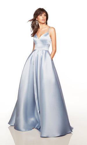 UNK-1754. Long, Sweetheart Neckline, A-line image 3