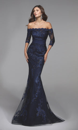 UNK-27495. Long Sexy Dress, Off The Shoulder, Mermaid image 0