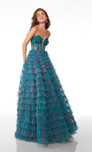 UNK-61535. Long, Strapless Neckline, Ballgown image 0