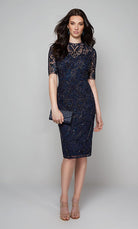 UNK-27583. Short, Illusion Neckline, Straight image 3