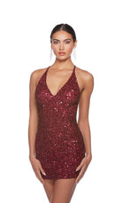 UNK-84001. Short, V Neckline, Straight, Strappy Back image 36