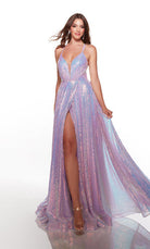UNK-61398. Long, Plunging Neckline, A-line image 8