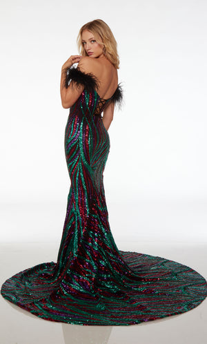 UNK-61582. Long, Off The Shoulder Neckline, Mermaid image 1