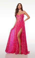 UNK-61517. Long, Plunging Neckline, A-line image 3