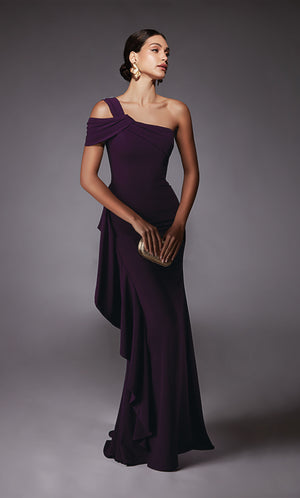 UNK-27705. Long, One Shoulder, Straight, Closed Back image 0