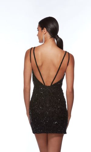 UNK-84013. Short, Plunging Neckline, Straight image 4