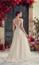 UNK-Wedding Dress: 5090. Long, Plunging Neckline, Medium Fullness image 3