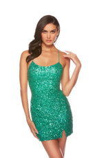 UNK-84002. Short, Scooped Neckline, Straight image 7