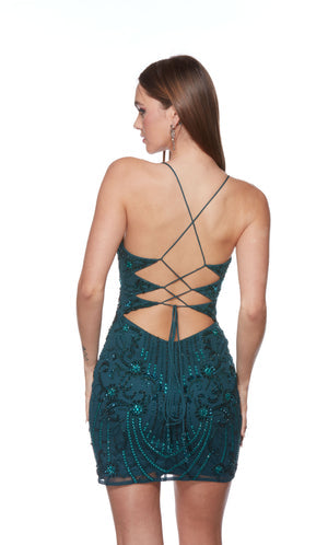 UNK-4510. Short, Plunging Neckline, Straight image 7