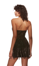 UNK-4940. Short, Strapless, Straight, Closed Back image 3