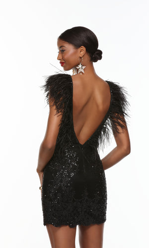 UNK-4499. Short, Plunging Neckline, Straight image 1