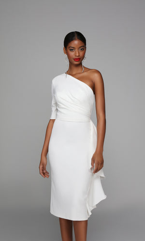 UNK-70006. Short, One Shoulder, Straight, Closed Back image 9