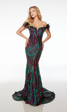 UNK-61582. Long, Off The Shoulder Neckline, Mermaid image 0