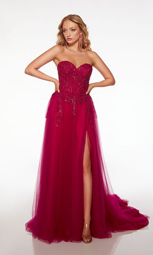UNK-61723. Long, Strapless Neckline, Ballgown image 3
