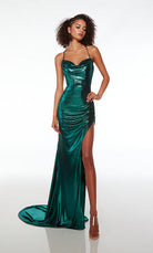 UNK-61491. Long, Cowl Neckline, Straight, Strappy Back image 1