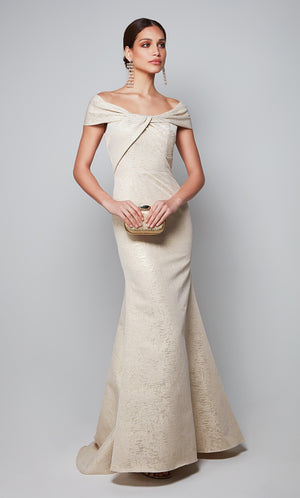 UNK-27613. Long, Off The Shoulder, Fit N Flare image 3