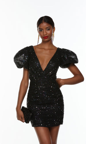 UNK-4495. Short, Plunging Neckline, Straight image 0