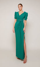 UNK-27690. Long, V-neck, Straight, Closed Back image 0