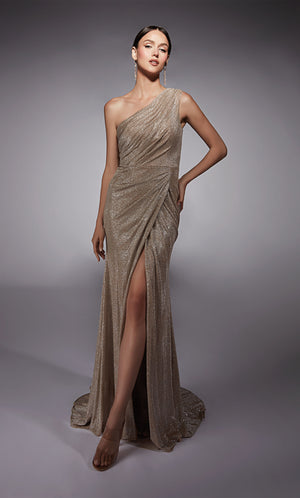 UNK-27763. Long, One Shoulder, Straight, Closed Back image 0
