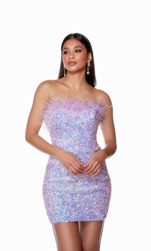 UNK-4767. Short, Strapless, Straight, Closed Back image 0
