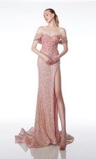 UNK-61557. Long, Off The Shoulder, Fit N Flare image 3