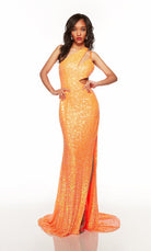 UNK-61393. Long, One Shoulder, Straight, Strappy Back image 0