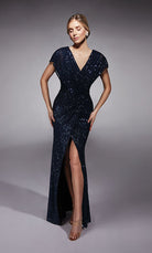 UNK-27729. Long, V-neck, Straight, V Shaped Back image 2