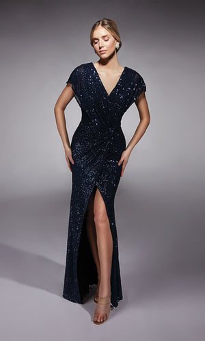 UNK-27729. Long, V-neck, Straight, V Shaped Back image 2